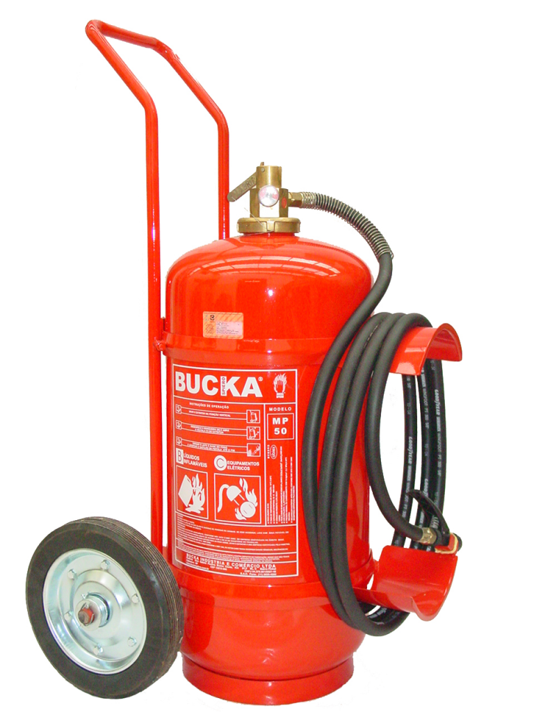 Extintor PQS BC 50 Kg Sobre Rodas